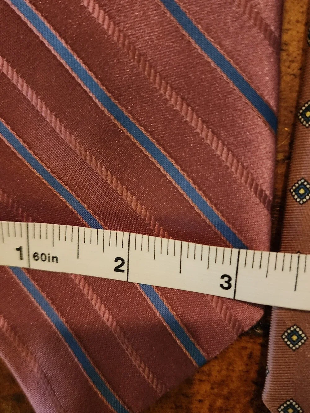3pc Vintage Men’s Tie Lot ENVOY MANHATTAN Paisley Stripe Polyester Neckties